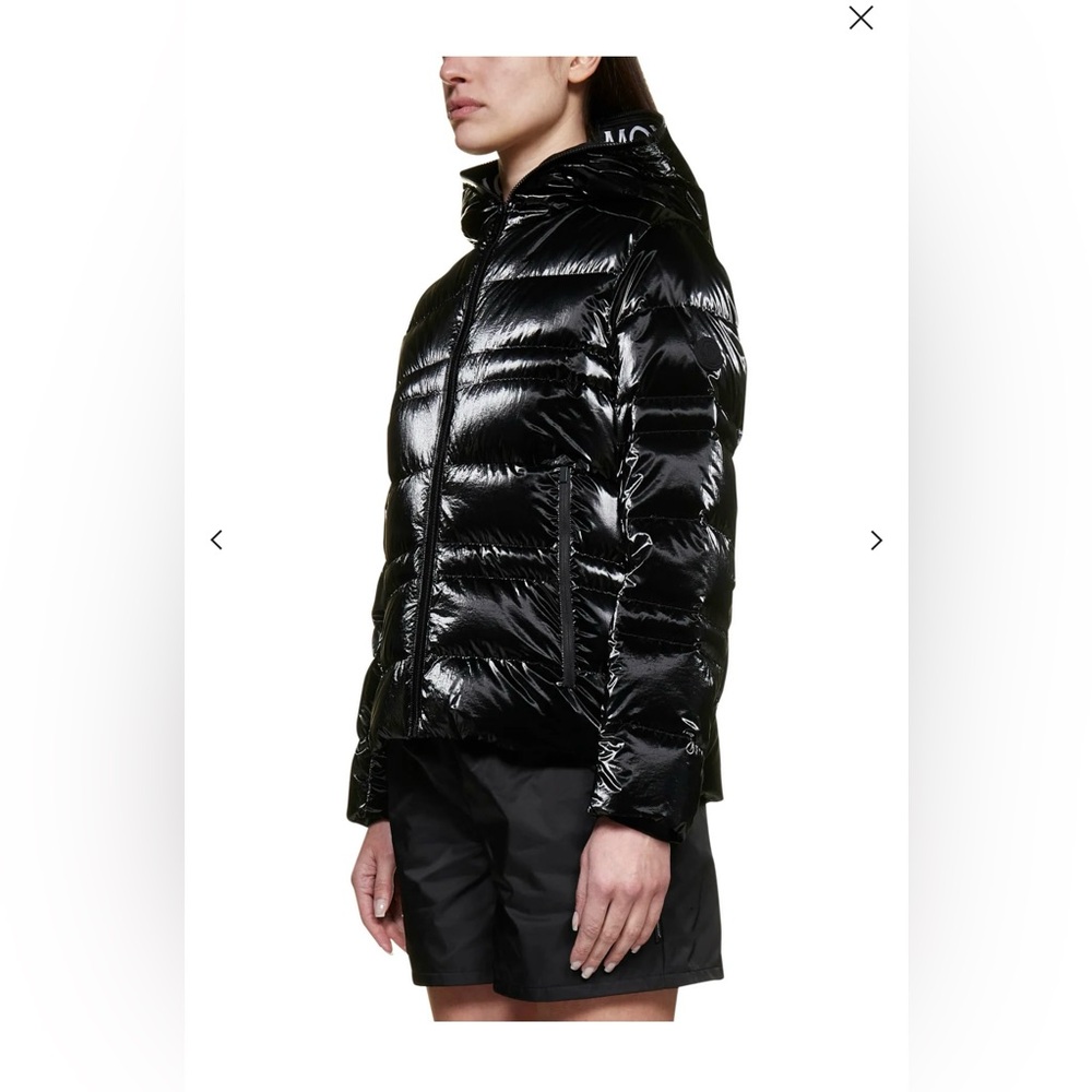 Moncler black Tharon quilted nylon down jacket size 4 - Picture 3 of 14